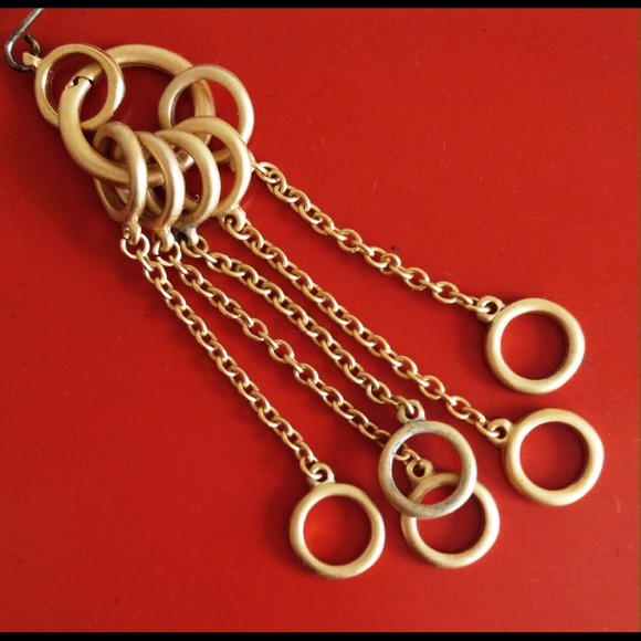 Vermeil gold chandelier earrings - Picture 2 of 2