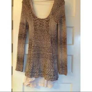 NWT Free People Layered Sweater Dress/Tunic