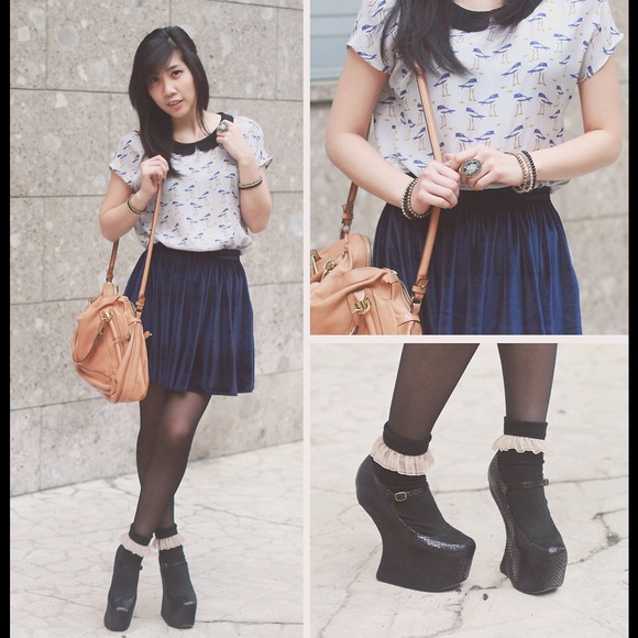 Jeffrey Campbell Night Walk Black Snake Heel less