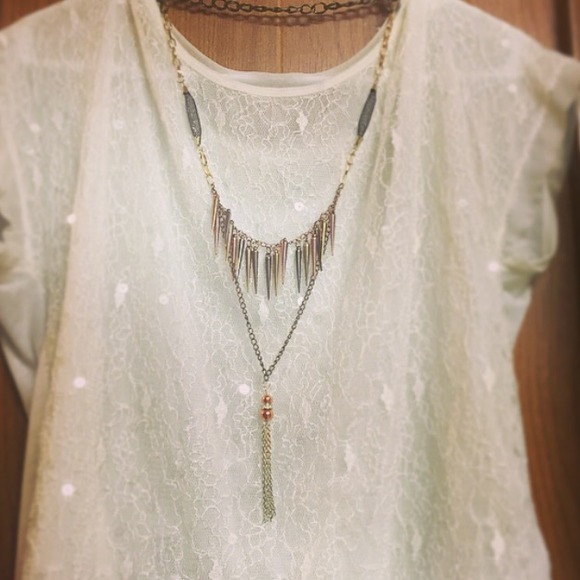 Boho Aztec layer necklace