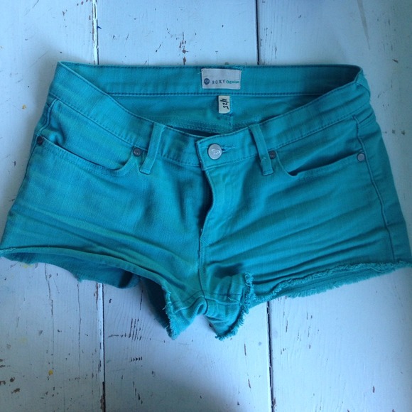 Teal roxy shorts