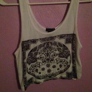 elephant crop top