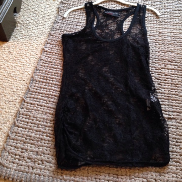 Lace razor back tank - super cute - Picture 1 of 3