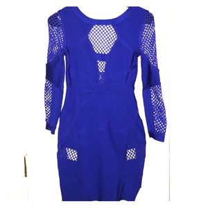 Royal blue bandage dress- MAKE AN OFFER!