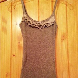 Abercrombie ruffled tank