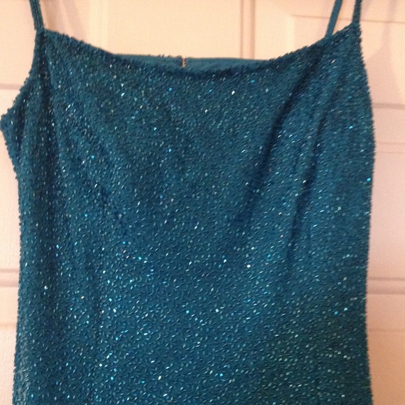 Sean Collection Beaded silk gown / Prom Dress - Picture 3 of 6