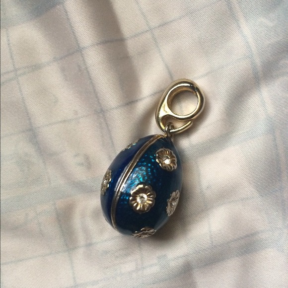 Enameled egg pendant