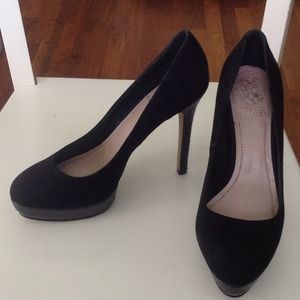 GORGEOUS AND SEXY BLACK HEELS - suede 5 inches