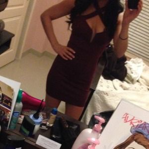 Weekend Special!! $15 Maroon dress/ worn twice.