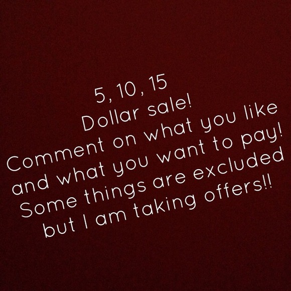 WHAT YOU WANT TO PAY SALE!
