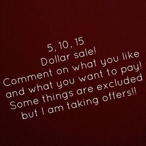 WHAT YOU WANT TO PAY SALE!
