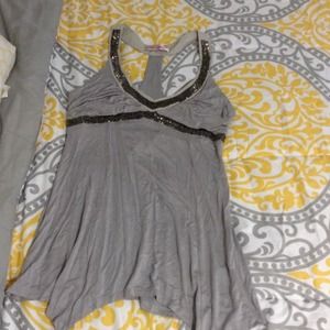 💎Gray sparkly top💎