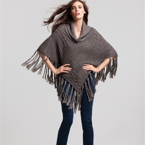 Ella Moss Fringe Poncho - Picture 4 of 4