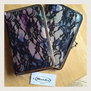 Lace clutch wallets PINK IS LEFT & BRAND NEW!!