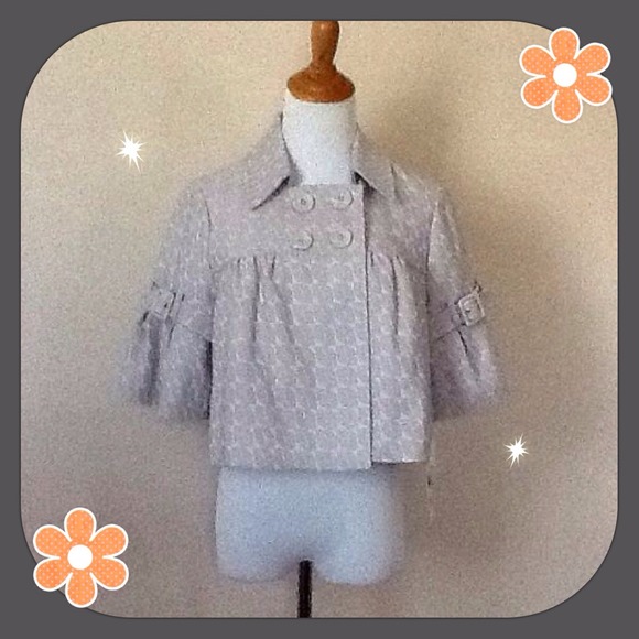 NWT Elle Double Breasted Cropped Jacket