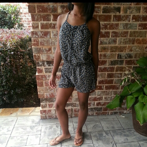 Floral print romper