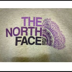 North Face purple / grey ombre hoodie