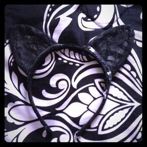 Black Lace Cat ears