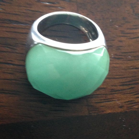 Jade ring (sterling sliver)
