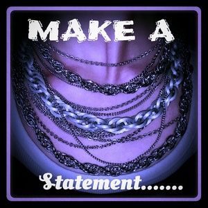 Silver Multi Strand Chain Necklace - ONE OF A KIND