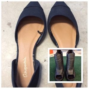 Aeropostale pointed shoes and f21 cage boots ;)