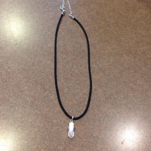 Mickey Mouse flip flop necklace