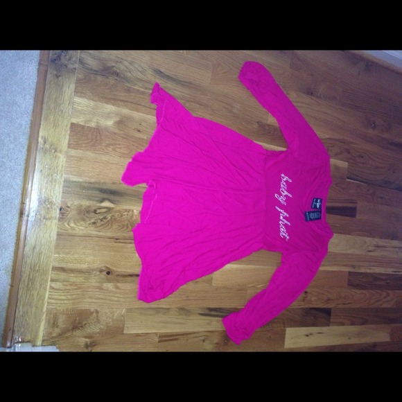 Hot pink Baby Phat long sleeve tunic. - Picture 1 of 3