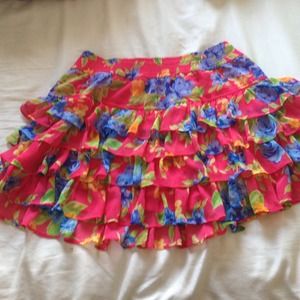 Floral ruffled skirt from A&F