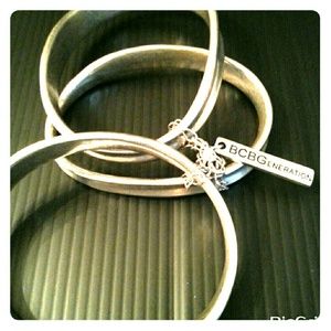BCBGeneration silver bangles