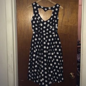 Betty Page Style 50's Polka Dot Pinup Dress