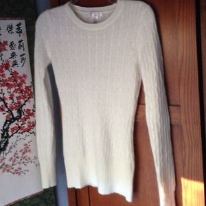 Cream AphOrism angora blend sweater. Never worn.