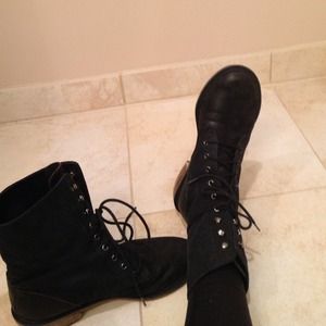 Black PB combat boots
