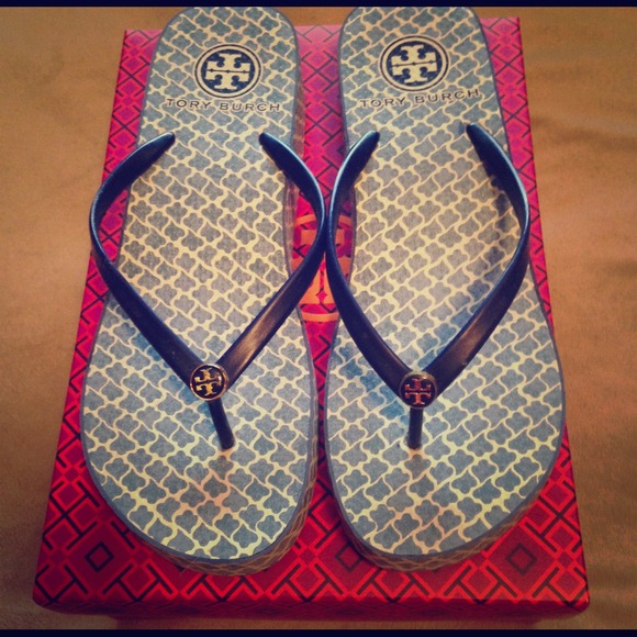 Tory Burch Wedge Flip Flop size 10