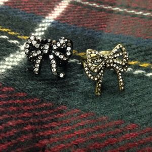 Betsey Johnson bow rings (one or both!)