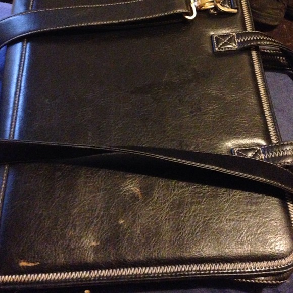 Leather attorney bag