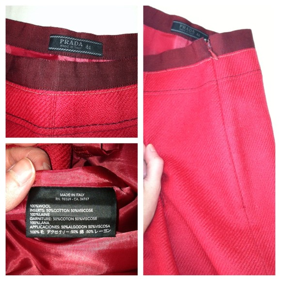 100% wool knee length / high waist skirt. - Picture 2 of 4