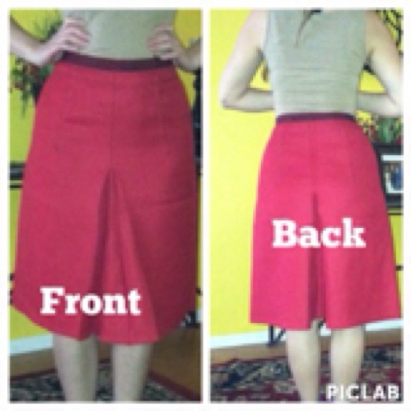 100% wool knee length / high waist skirt. - Picture 3 of 4