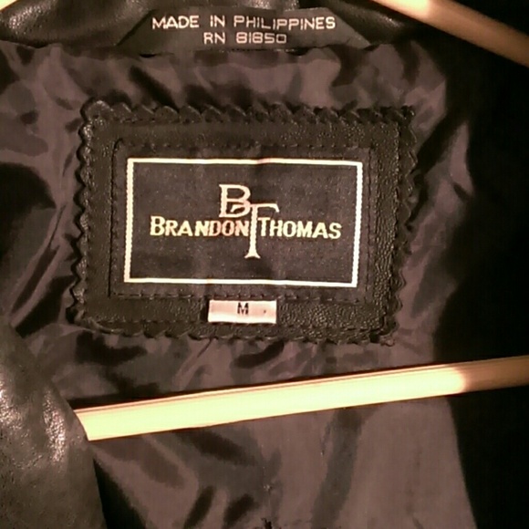 ❄️ Brandon Thomas ❄️ Vintage Supple Butter Leather Jacket 🖤 🧥❣ - Picture 4 of 9