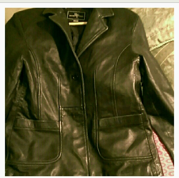 ❄️ Brandon Thomas ❄️ Vintage Supple Butter Leather Jacket 🖤 🧥❣ - Picture 5 of 9