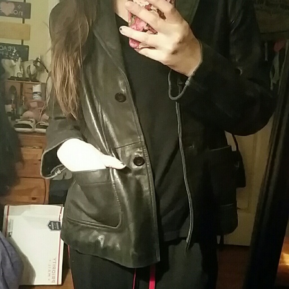 ❄️ Brandon Thomas ❄️ Vintage Supple Butter Leather Jacket 🖤 🧥❣ - Picture 6 of 9