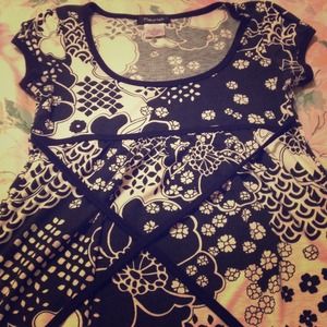 Fancy black and white shirt