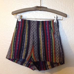 S Tribal print shorts