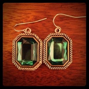 Green earrings