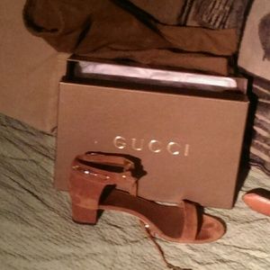 Gucci suede sandals