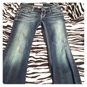 Buckle jeans flares