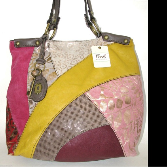 Fossil Patchwork Purse NWT