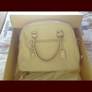 Michael Kors ivory Leather Handbag
