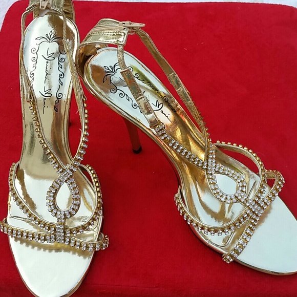 Gold with Diamond rhinestone