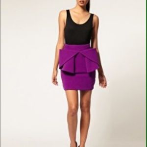 Aqua Purple Mini Skirt