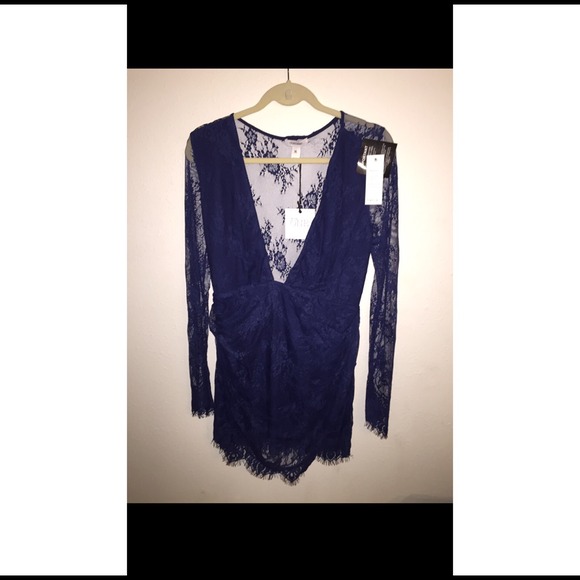 Blue lace Nelly dress